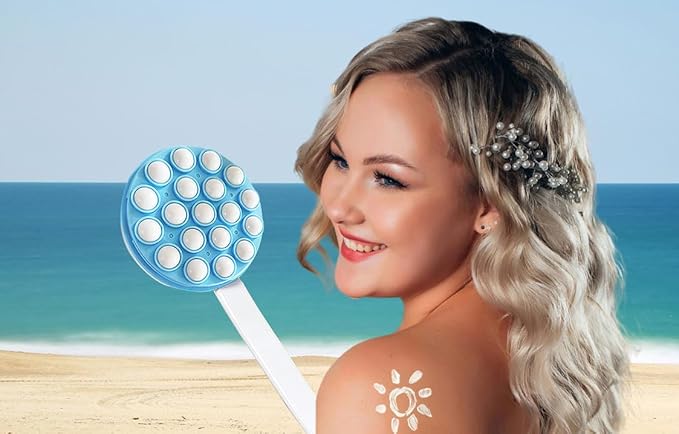Lotion Applicator for Back, Back Lotion Applicator for Women Elderly, Long Handled Back Lotion Applicators for Your Back, Easy Reach Self Apply Body Lotion, Cream Moisturizer, Sunscreen