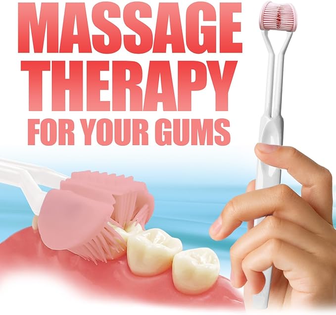 SMILE SAVER 360° Therapeutic Gum Massage for Bleeding Gums & Sensitivity – Circulation Therapy for TMJ & Bruxism Tension – Professional Ultra-Soft Oral Massage Applicator for Sensory Care & Recovery