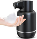 Automatic Foaming Soap Dispenser 15oz/420ml Foaming Hand Sanitizer Touchless Wall Mount with 4levels Adjustable Free Touch Electric Soap Dispenser Rechargeable with Sensor(Black)