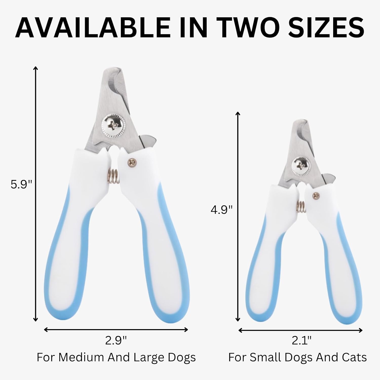 AIXINPET Dog & Cat Nail Clippers and Trimmers - with Free Nail File, Protective Guard to Avoid Over Cutting, Extra Sharp Blade - Suitable for Small to Large Dogs & Cats, Birds and Rabbits (Small)