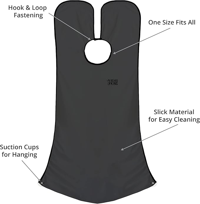 BEARD KING Beard Bib Apron - As Seen on Shark Tank – Gifts for Him, Stocking Stuffers for Men, Mens Gift