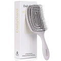 Detangling Brush, Dry and Wet Vented Detangler Hair Brush for Women and Men, Professional Paddle Curved Styling Hairbrush for Straight/Curly/Thick/Long/Wavy/Damaged Hair, Beige