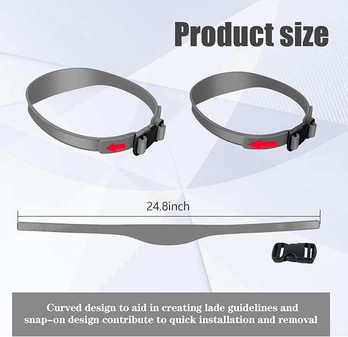 Adjustable Hair Trimming Guide and Neckline Shaving Template,DIY Self Haircutting System, Shaving and Keeping a Clean and Straight Neck Hairline,Easy Use Tool Soft Portable (Grey)