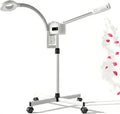 Facial Steamer Professional, Facial Steamer with Magnifying Lamp for Esthetician, 2 in 1 Ozone Steamer for Face, Face Steamer for Facial Deep Cleaning, White.