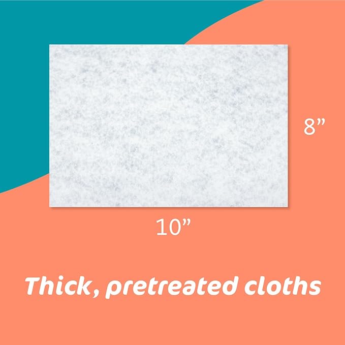 The Pharma-C Company - Water-Activated Bathing Cloths [6 pack - 10ct packs] – Rinse-Free XL Body Wipes for Adults. Pretreated Disposable Bath Wipe for Elderly, Hospice, Camping.