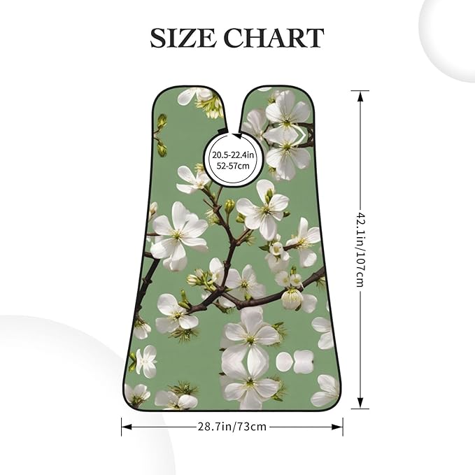 Pansy Perfection Print Beard Bib Shaving Apron, Beard Hair Trimming Cape Gift For Dad