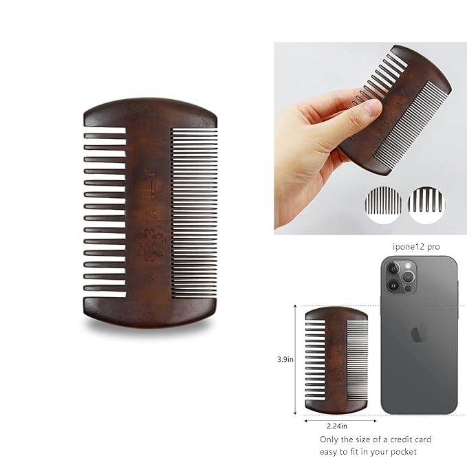 Beard Grooming Kit For Men - European Vintage Style w/Beard Comb, Beard Brush, Beard Bar - Focusing On Men's Beard Care, Mastering The Beards Of Men All Over The World