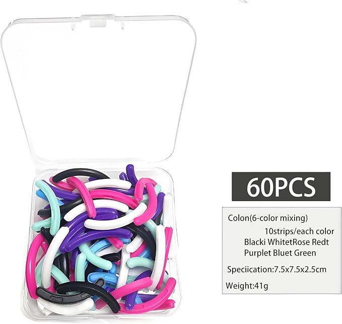 Compatible with Revlon Eyelash Curler Refills,60 Pack Colorful Lash Curlers Refill Compatible with Revlon Eyelash Curler,6 Colors.