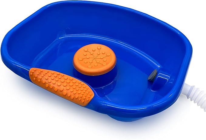 DMI Portable Shampoo Bowl for Bedside and Hair Washing, Hair Cuts and Coloring for the Elderly, Disabled, Bedridden and Handicapped, Blue