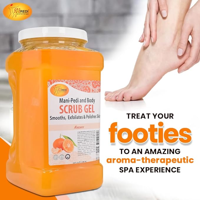 SPA REDI Professional Foot Treatment | Holistic Exfoliating Pedicure Solution for True Skin Rebirth | Visibly Smooth, Deeply Hydrated Feet & Elevated Client Satisfaction (Gallon)