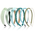 AHONEY 7 Pack Turquoise Headbands for Girls Women Headbands Trendy Non Slip Hairbands Cute Hair Accessories Multi-style Headband Pack Diademas Para Mujer