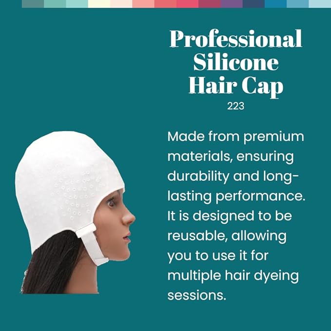 Dompel Silicone Highlight Hair Cap | Reusable Professional Silicone Cap | Special for Hair Dyeing | Model 233 CA (2)