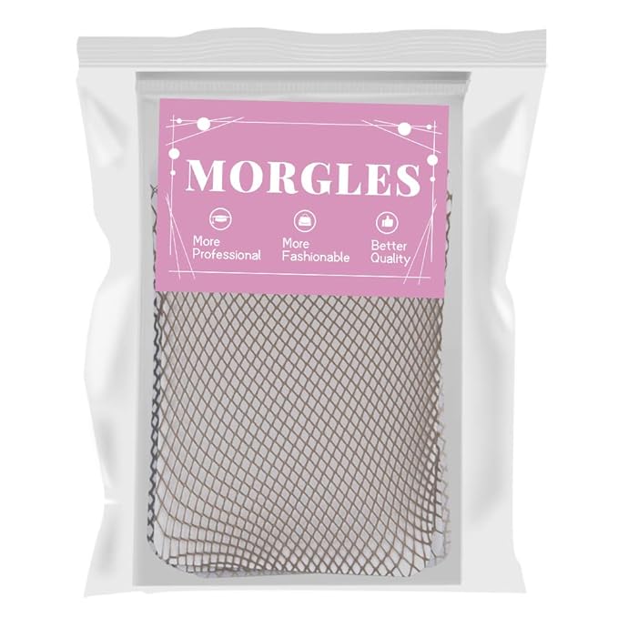 MORGLES Mesh Wig Cap for Women Men, 6PCS Hair Net for Wig Closed End, Brown, Beige, Black