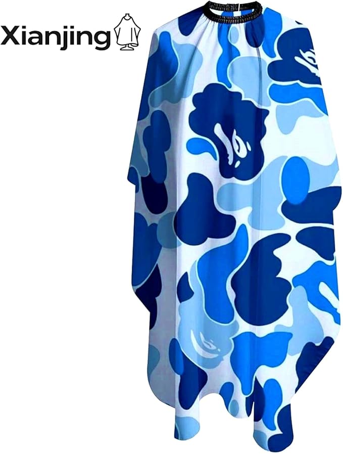 Adult Barber Cape,Camo Camouflage Professional Salon Haircut Capes,Haircut Kit Hairdressing Apron