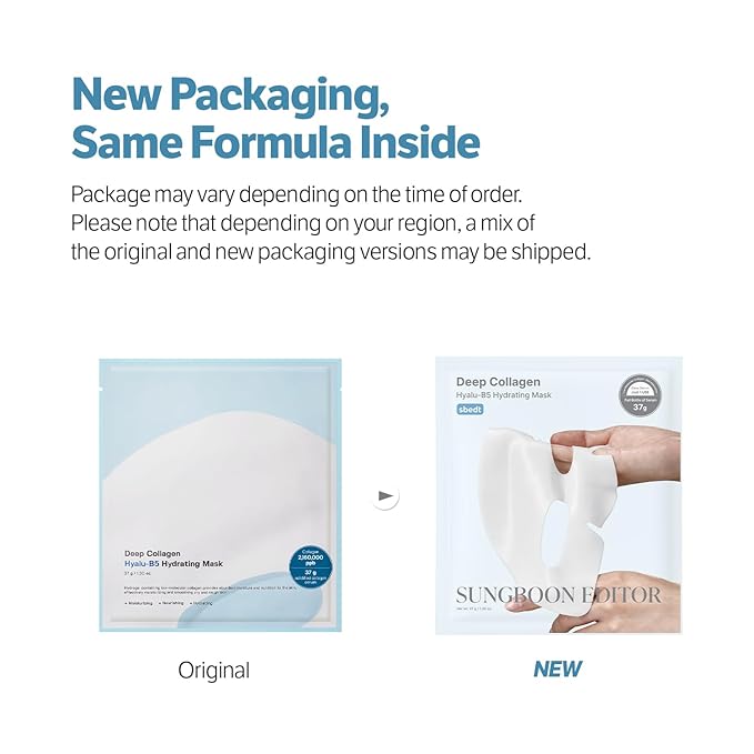 SUNGBOON EDITOR Deep Collagen Hyalu-B5 Overnight Mask Hydrating Mask for Wrinkle Care&Barrier Repair 2,160,000PPB Collagen+Hyaluronic Acid+Panthenol Korean Skincare,4ea Gifts for Women