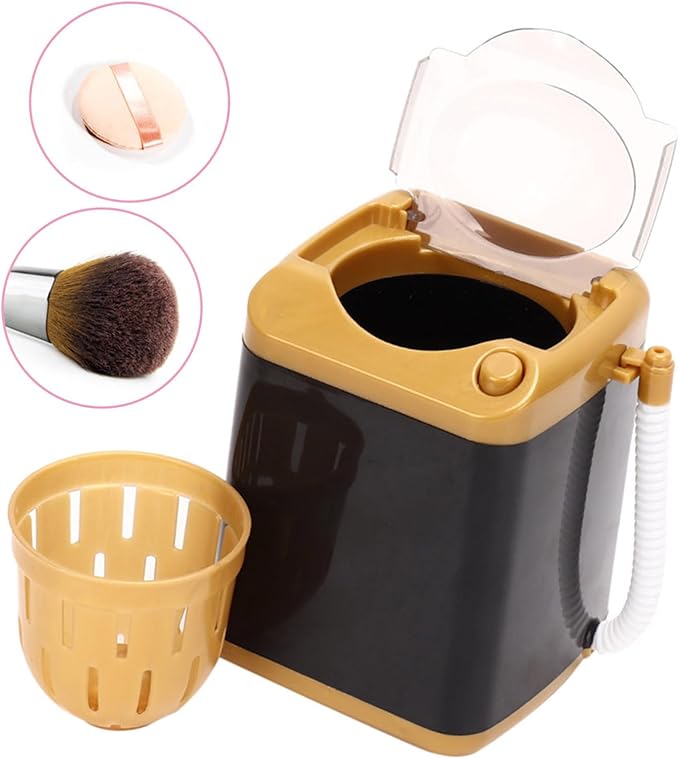 toy working washing Kids Toy Gift Cleansing Children Electric Mini Quick Dry Cleaning Washing Machine Cosmetic Washer - Tool