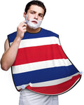 Flag Of Georgia Print Beard Bib Shaving Apron, Beard Hair Trimming Cape Gift For Dad