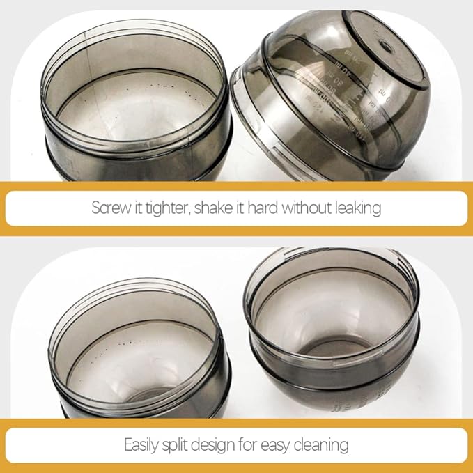 Hair Dye Color Cup with Double Measuring Scale - Hair Color Mixing Bowl for Precise Salon and Home Use - Dye Shaker Mixer for Even Blending