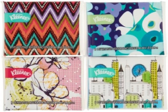 Kleenex Slim Pack Facial Tissue 10 Count 3-ply (Pack of 12)