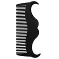 VICASKY Beard Shaping Tool and Stainless Steel Comb Set, Mustache Shaper with Black Opp Pocket, Portable Beard Styling Guide for Men Grooming and Precision Trimming
