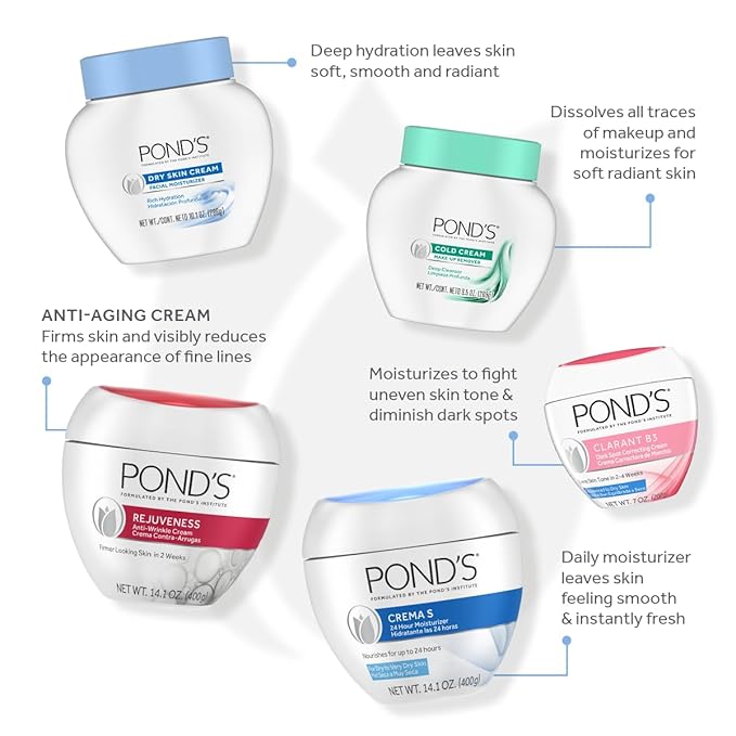 POND'S Nourishing Moisturizing Cream, Crema S 1.75 oz (Pack of 3)