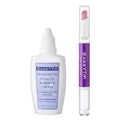 Ceramic Cuticle Pusher & Oil Pen, 2ml Rose/Lavender/Fragrance Free Scented Nail Care Pen, Gentle Cuticle Remover for Dry & Damaged Nails, Moisturize Strengthen Brighten (Grape3.0&Gel)