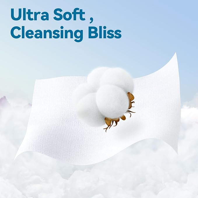 Winner Cotton Face Towels Box, 100% USDA Biobased Facial Towelettes, Disposable Face Towel XL, Odor-Free, Ultra Soft Makeup Remover Wipes for Sensitive Skin, Biodegradable, 100 Ct, Pack of 1