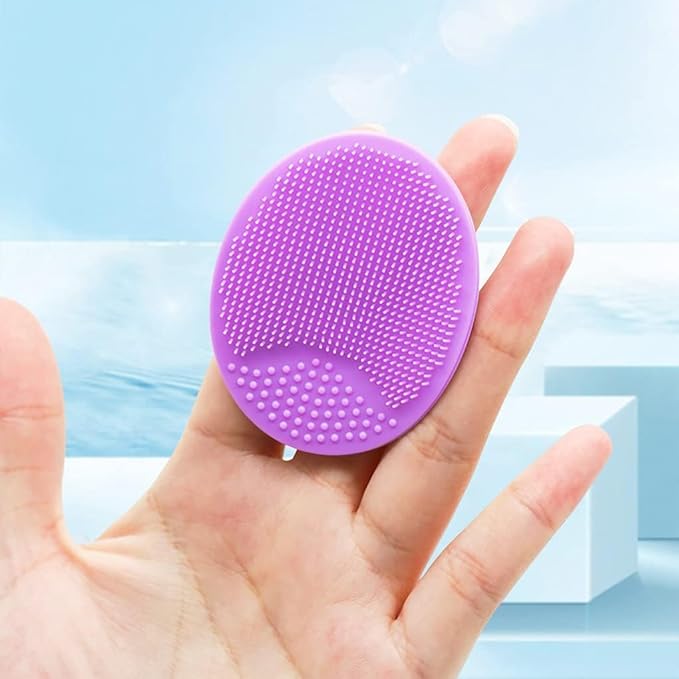 Face Scrubber, Silicone Face Scrubber, Soft Silicone Facial Cleansing Brush Face Exfoliator Blackhead Acne Pore Pad Cradle Cap Face Wash Brush for Deep Cleaning Skin Care 8 Pack