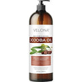 velona Jojoba Oil - 32 fl oz (With Pump) | 100% Pure and Natural | Golden, Unrefined, Cold Pressed, Hexane Free | Moisturizing Face, Hair, Body, Skin Care