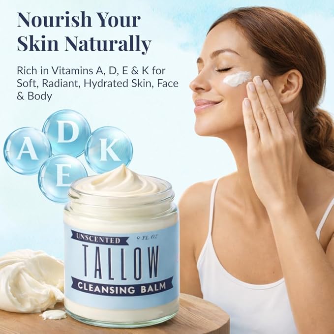 All-Natural Cleansing & Moisturizing Tallow Balm 9oz