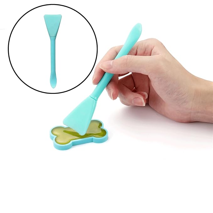 12PCS Silicone Face Mask Brushes, Face Mask Applicator, Skincare Spatula, Skin Care Lotion Applicator, Spa Makeup Tools for Facial Cream Mask Mixing and Sampling