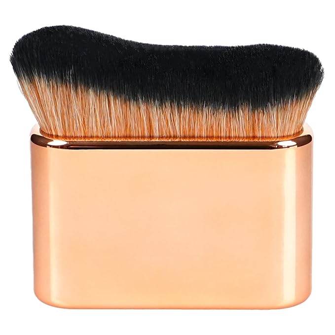 Self Tanner Brush Body Makeup Brush for Flawless Leg Makeup, Kabuki Foundation Makeup Brush for Face Body, Full Coverage Tanning Blend Applicator for Self Tanner, Bronzer Lotion Tan Mousse Vegan case