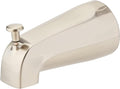 EZ-FLO 5 Inch Zinc Bath Tub Diverter Spout, 1/2 Inch IPS Pipe, Brushed Nickel, 15080
