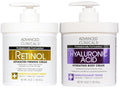 Advanced Clinicals Retinol Body Cream + Hyaluronic Acid Moisturizer 2pc Skincare Set | Face Cream & Body Lotion For Women & Men Helps Improve Appearance Of Crepey Skin, Dry Skin, & Wrinkles, 2pc