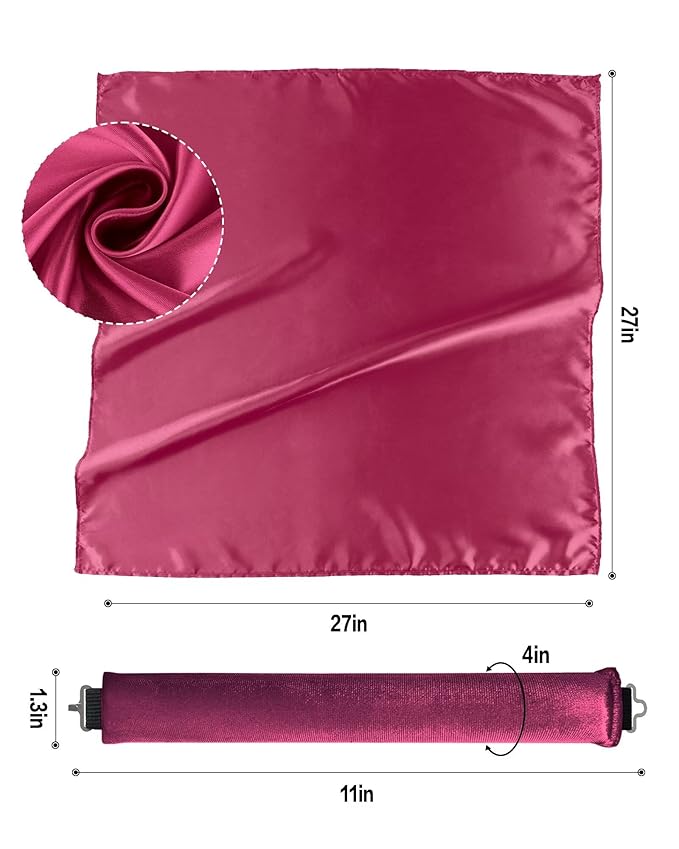 Heatless Curls Overnight with Satin Head Scarf, Velvet Hair Rollers for Blowout Look, No Heat Curling Rod for Long Thick Hair, Soft Sleep In Flexi Rods