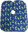 AKOAK Children Cartoon Dolphin Patterned Hair Cut Cap Waterproof Hairdresser Dressing Salon Gown Apron Cloak Cloth for Salon