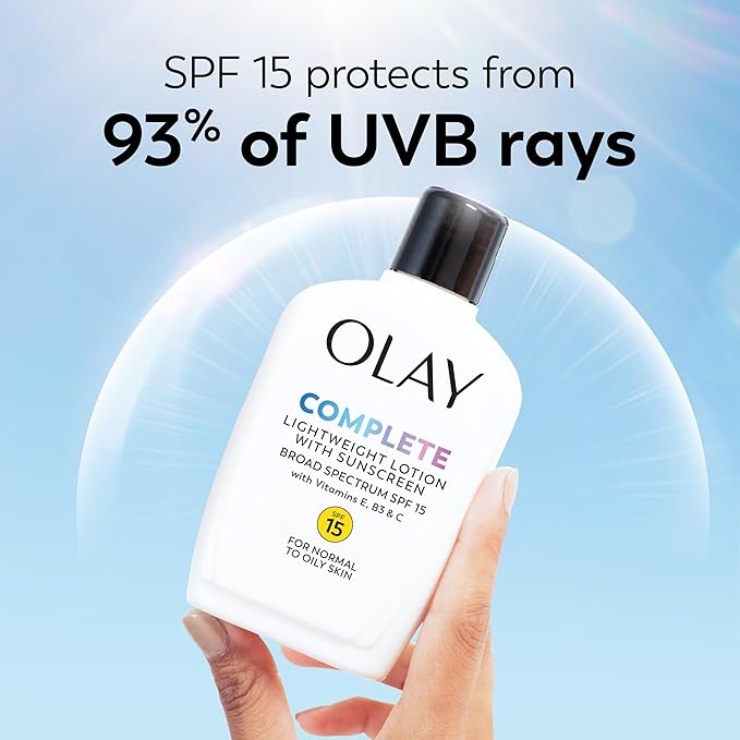 Olay Complete All Day Moisturizer with Broad Spectrum SPF 15 Normal,4 Fl Oz,(Pack of 2)