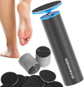 DERMAWAVE Electric Callus Remover for Feet with 60 Sandpaper Discs, Adjustable Speed Professional Foot File Electric Heel Grinder Sander Pedicure Tool for Men & Women
