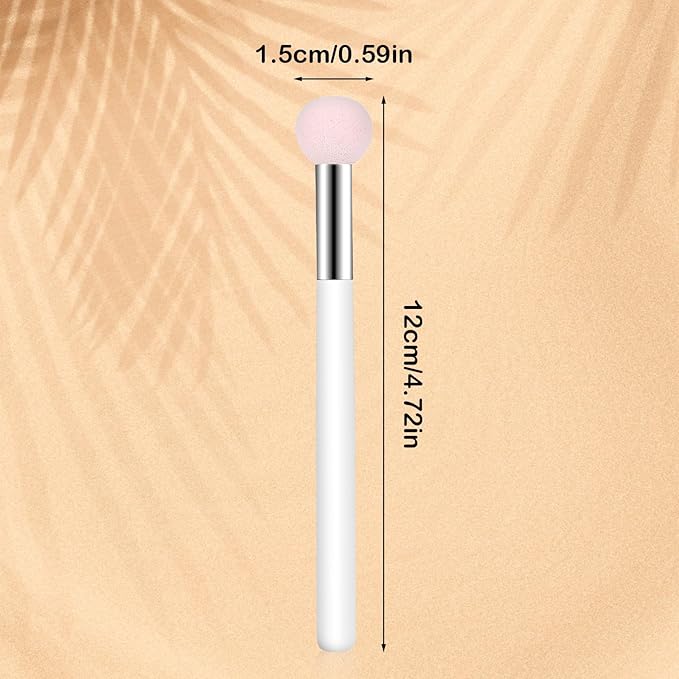 Mushroom Makeup Sponge with Handle Small Concealer Brush Sponge Under Eye for Face Eyelids Nose Foundation Concealer Applicator Eyeshadow Brushes for Women Girls