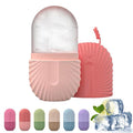 Ice Roller For Face And Eye, Reusable Ice Face Roller, Facial IceRoller, IceGlobes For Faces, Silicone Massage IceMold, IceRoller Skin Care Tool, Massage Facial Ices Tray For Women Girl (pink)