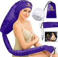 Bonnet Hair Dryer,Hooded Hair Dryer Attachment, Dryer Hooded Diffuser Cap for Curly,Speeds Up Drying Time,Safety Deep Conditioning at Home(Purple)