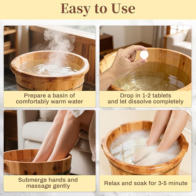 Manicure Spa Tablets 8oz - Milk & Honey Soak Balls, Moisturizing Tablets, Cuticle Softener for Foot and Hand Soak Pedicure Spa Supplies Manicure Tools Nail Salon & Tavel Esenntial（40count）