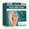 DERMORA Foot Peel Mask | Skin Exfoliating Foot Masks for Dry, Cracked Feet & Callus Removal | Dead Skin Exfoliator for Baby Soft Feet | Pack of 4 | Regular (Fits up to Men 10 / Women 11) | Original
