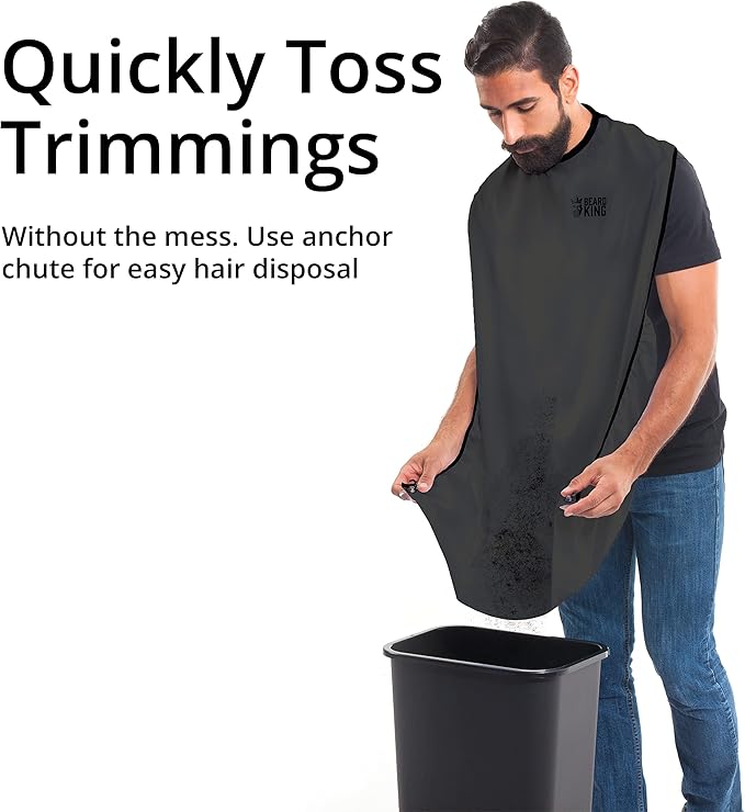 BEARD KING Beard Bib Apron - As Seen on Shark Tank – Gifts for Him, Stocking Stuffers for Men, Mens Gift