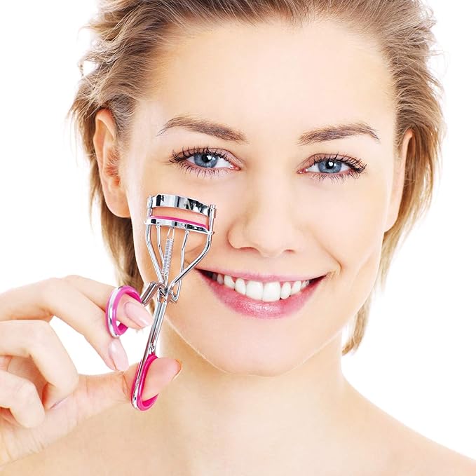 Mudder 80 Pieces Eyelash Curler Refills Eyelash Curler Pads Silicone Rubber Replacement Refills Pads for Universal Eye Lash(Rose Red, Purple, Pink and Dark Rose Red)
