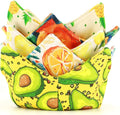 Cotton Microwavable Bowl Cozy, Microwave-Safe Hot Bowl Holders, Soup Bowl Cozy Bowl Hot Pads (U)