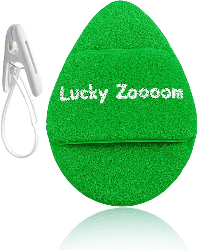 Large Face Sponges for Cleansing, Reusable Faces Scrubber Pads for Women for Washing Face, Gentle Esponjas Faciales for Deep Pore Cleansing, Blackheads, Daily Facial Cleans, Makup Remover (Green)