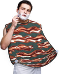 Monochrome Sketch Style Gaming Print Beard Bib Shaving Apron, Beard Hair Trimming Cape Gift For Dad