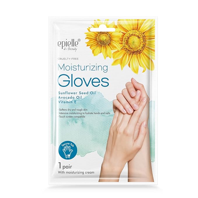 Epielle Assorted Hand Mask 5 Pairs, Deep Moisturizing Gloves for Dry, Rough Skin, Soften with Shea Butter, Self Care Gifts for Women, Spa Kit, Easter Basket Stuffers