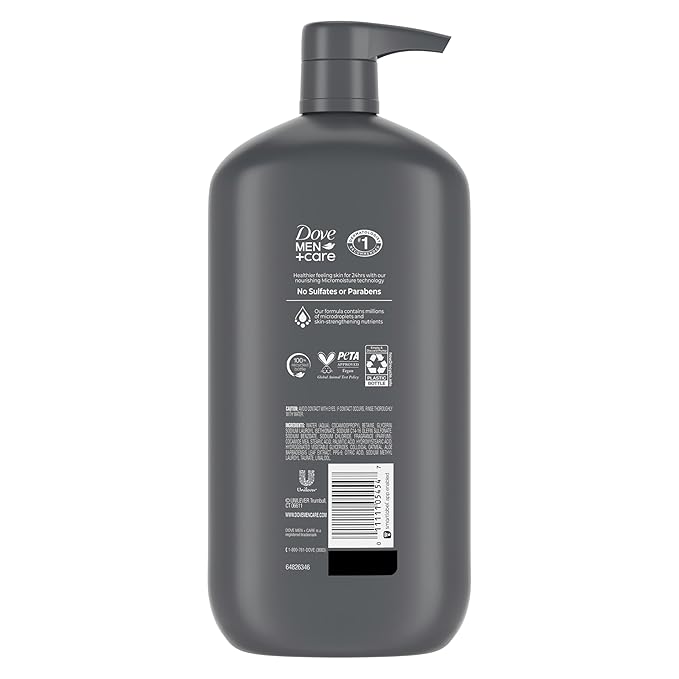 DOVE MEN + CARE Body & Face Wash Sensitive Skin For Hydrated, Smooth Skin - 30 oz